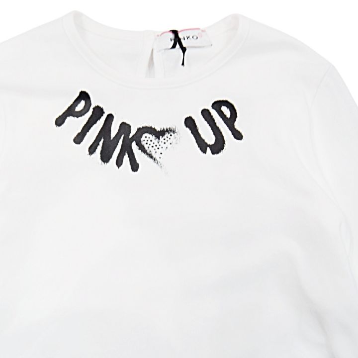 T-shirt Pinko Bianco Bimba | Tamaiti