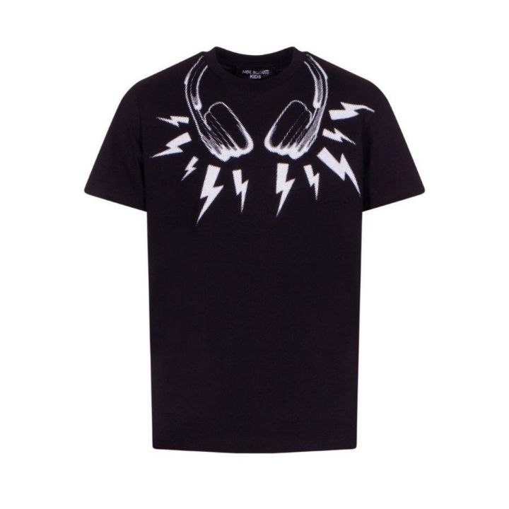 T-shirt Neil Barrett Bambini e ragazzi Nero - Primavera/Estate