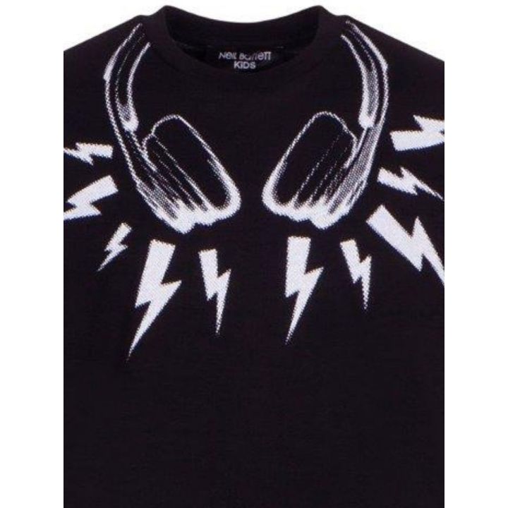 T-shirt Neil Barrett Bambini e ragazzi Nero - Primavera/Estate