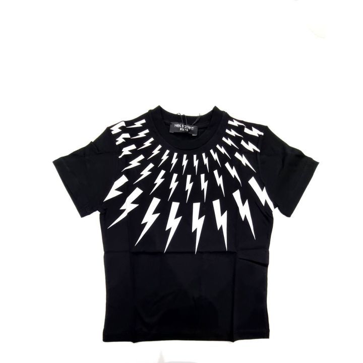 T-shirt Neil Barrett Bambini e ragazzi Nero - Primavera/Estate
