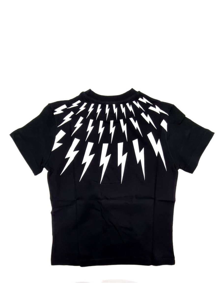 T-shirt Neil Barrett Bambini e ragazzi Nero - Primavera/Estate