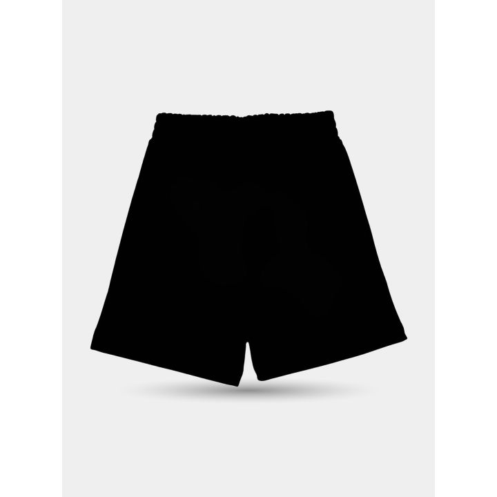 Retro degli shorts Neil Barrett neri in tinta unita