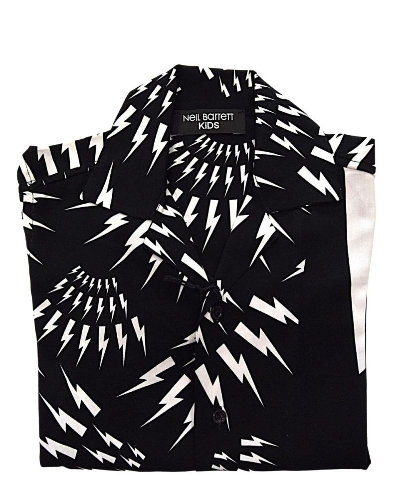 Camicia Neil Barrett Bambini e ragazzi Nero - Primavera/Estate