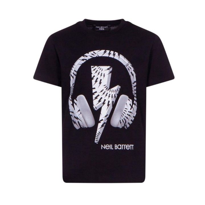 T-shirt Neil Barrett Bambini e ragazzi Nero