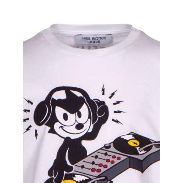 T-shirt Neil Barrett Bambini e ragazzi Bianco - Primavera/Estate