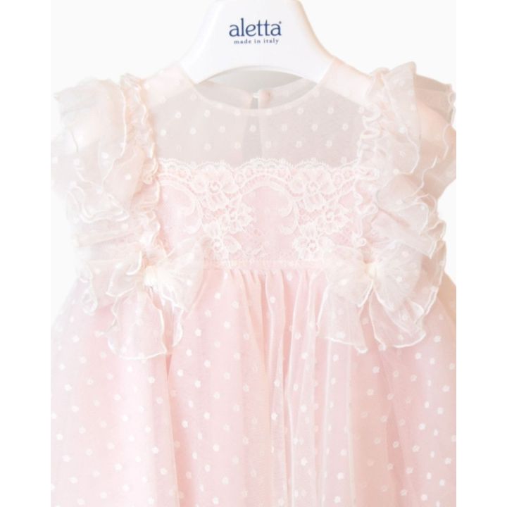 Abito Da Cerimonia Aletta Rosa Bimba | Tamaiti