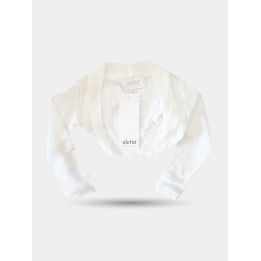 Coprispalle velato Aletta bianco da neonata vista frontale
