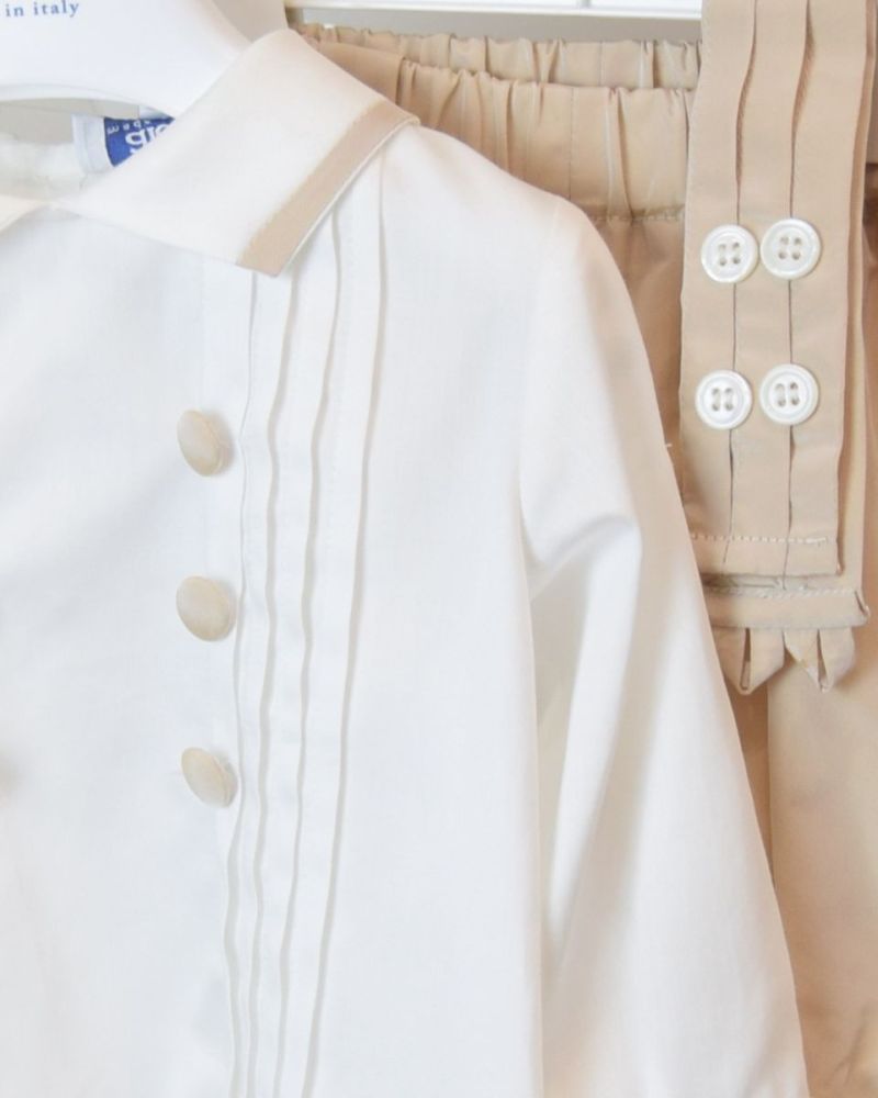 Abito da cerimonia Aletta Bimbo Beige - Primavera/Estate