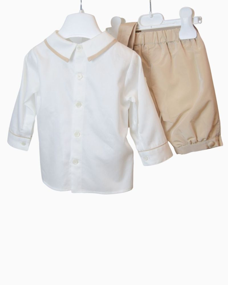 Abito da cerimonia Aletta Bimbo Beige - Primavera/Estate