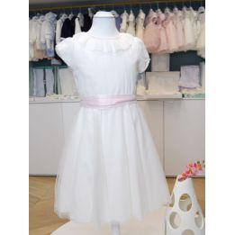 Abito da Comunione Aletta Bambine e ragazze Bianco