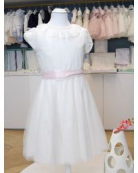Abito da Comunione Aletta Bambine e ragazze Bianco