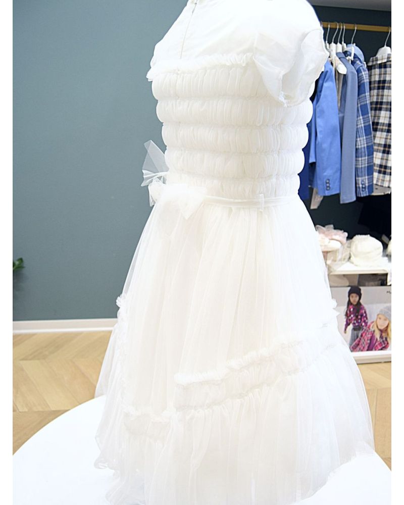 Abito da Comunione Aletta Bambine e ragazze Bianco - Primavera/Estate