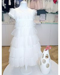 Abito da Comunione Aletta Bambine e ragazze Bianco