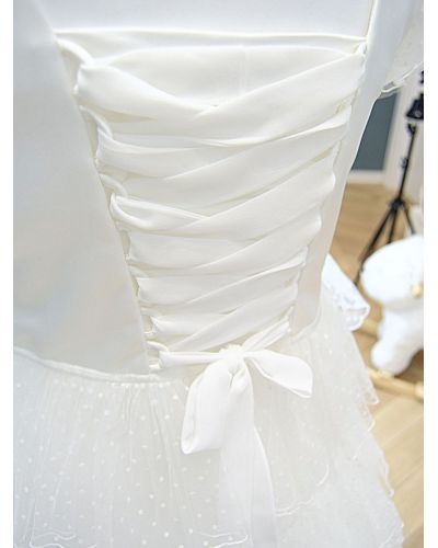 Abito da Comunione Aletta Bambine e ragazze Bianco - Primavera/Estate