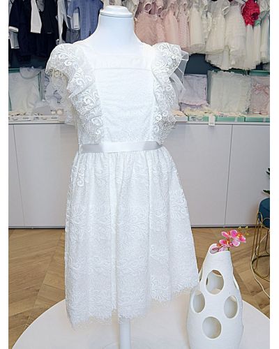 Abito da Comunione Aletta Bambine e ragazze Bianco