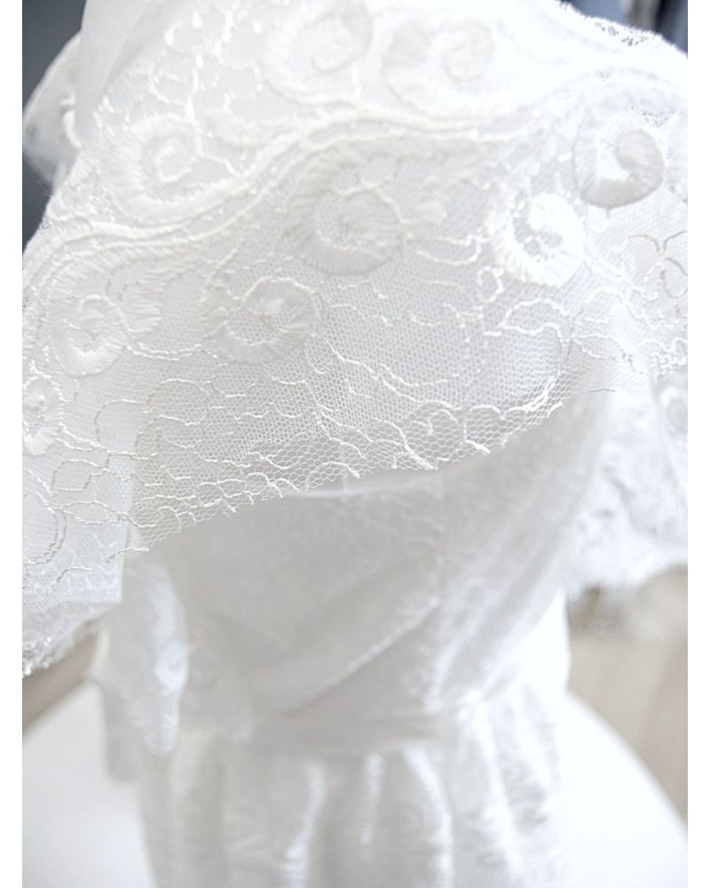 Abito da Comunione Aletta Bambine e ragazze Bianco - Primavera/Estate