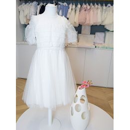 Abito da Comunione Aletta Bambine e ragazze Bianco