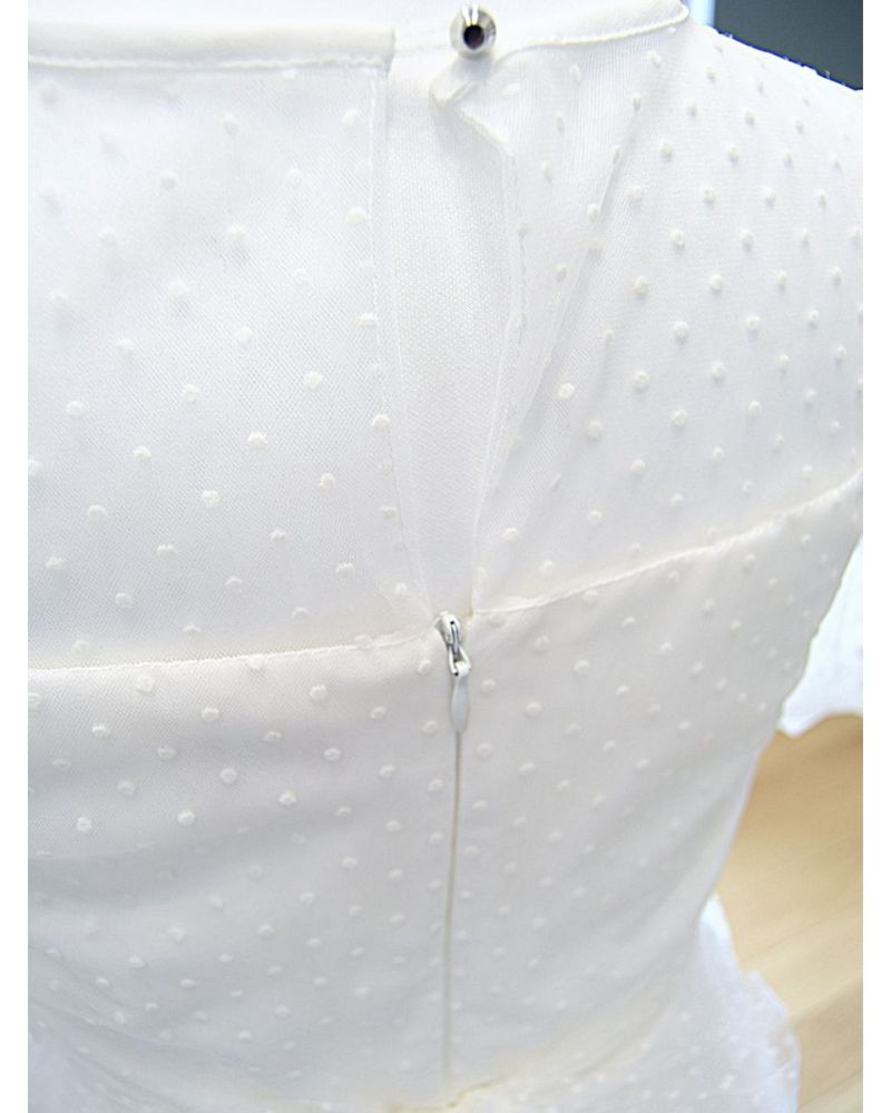 Abito da Comunione Aletta Bambine e ragazze Bianco - Primavera/Estate