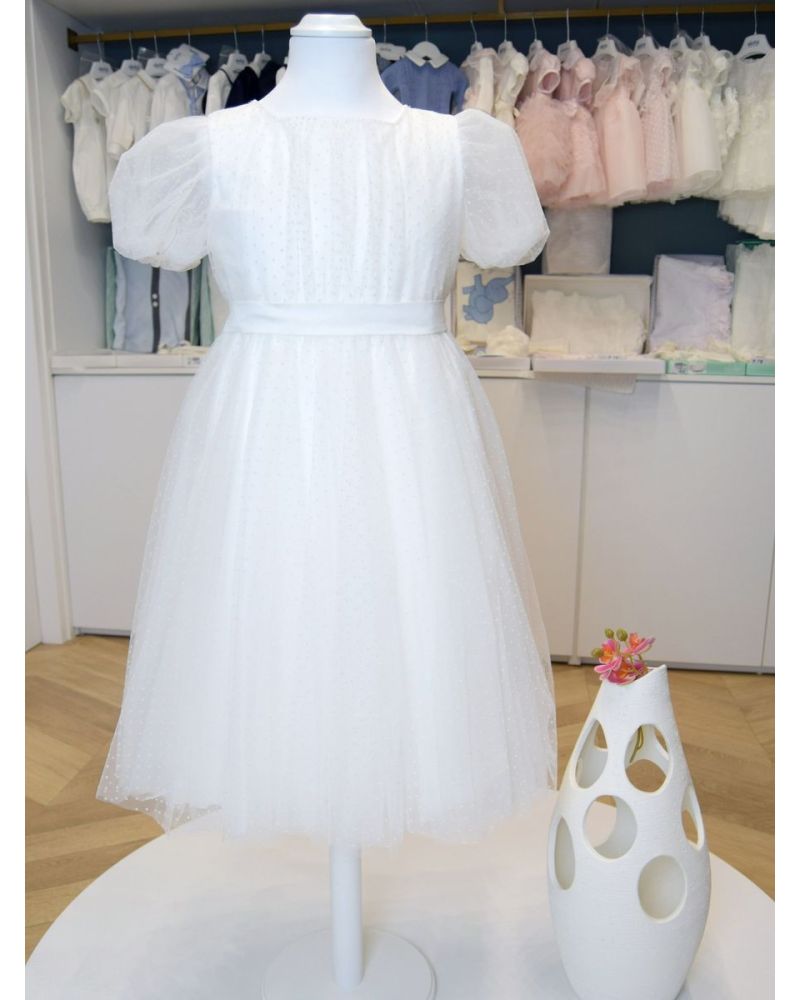 Abito da Comunione Aletta Bambine e ragazze Bianco