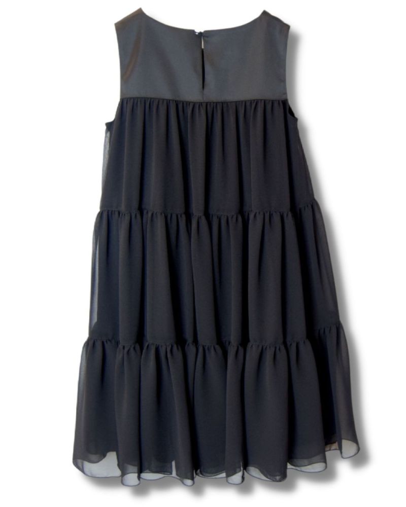 Abito Aletta Bambine e ragazze Nero - Primavera/Estate