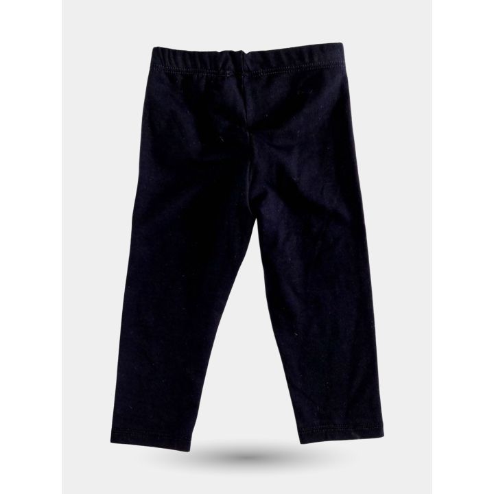 Retro dei leggings Pinko neri con vita elastica