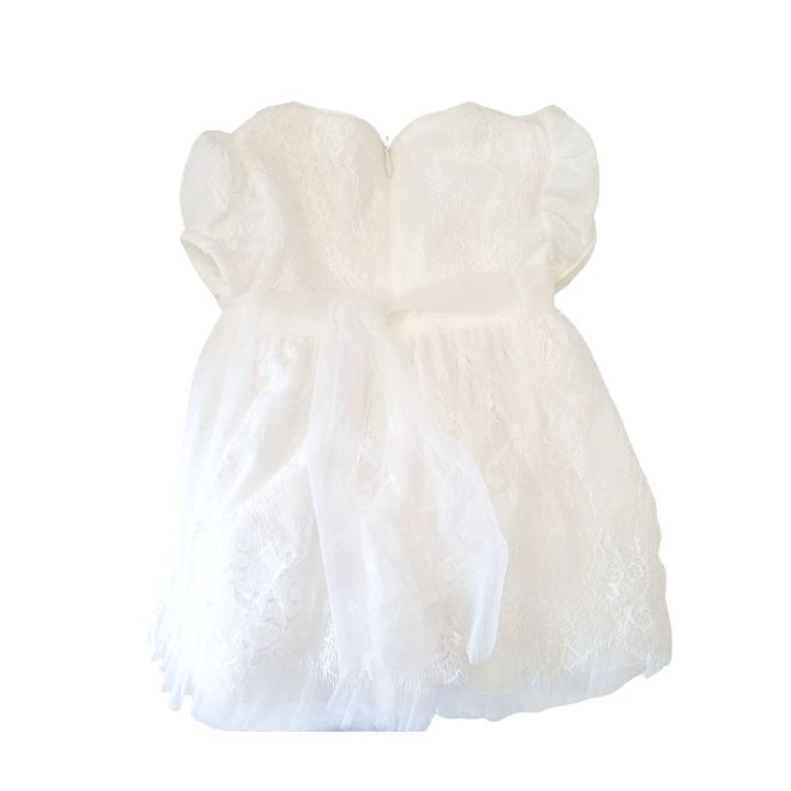 Abito da cerimonia Aletta Bimba Bianco - Primavera/Estate
