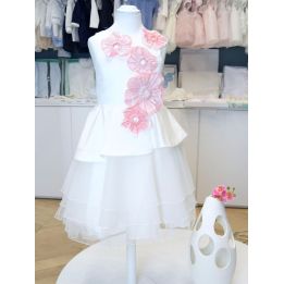 Abito da Comunione Aletta Bambine e ragazze Bianco