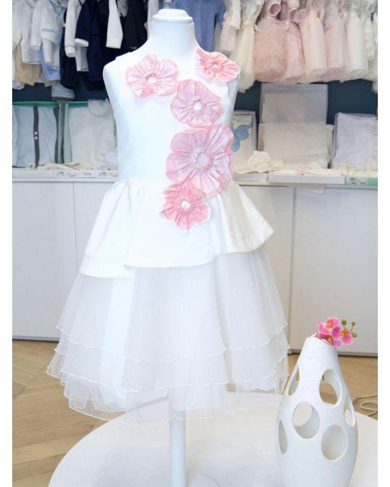 Abito da Comunione Aletta Bambine e ragazze Bianco