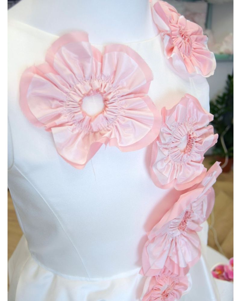 Abito da Comunione Aletta Bambine e ragazze Bianco - Primavera/Estate