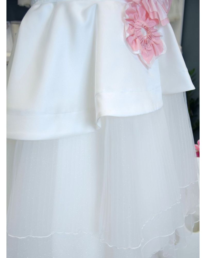 Abito da Comunione Aletta Bambine e ragazze Bianco - Primavera/Estate