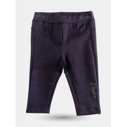 Jeggings Pinko neri con impunture da jeans e vita elastica, vista frontale