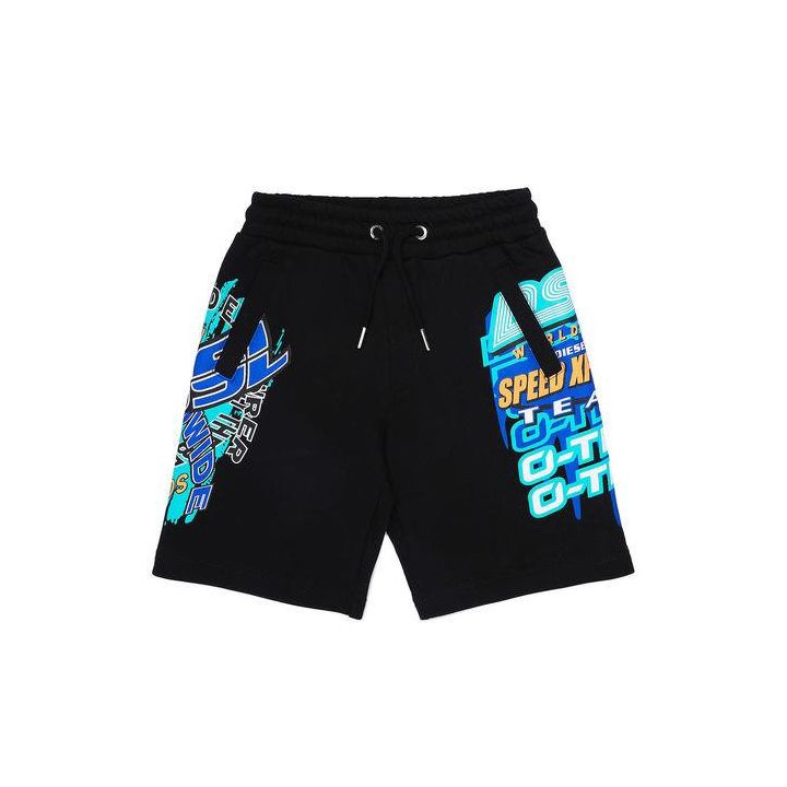 Short Diesel Bambini e ragazzi Nero