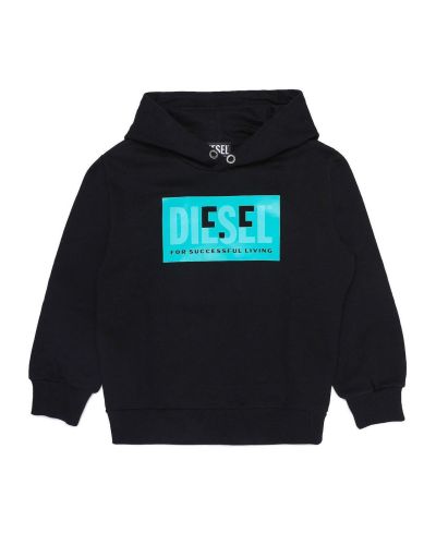 Felpa Diesel Bambini e ragazzi Nero