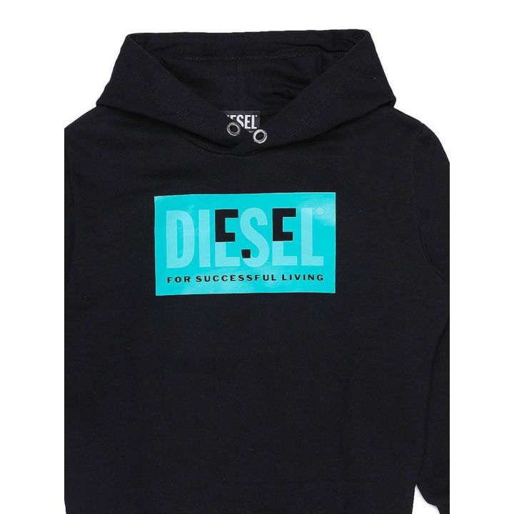 Felpa Diesel Nero Bambini E Ragazzi | Tamaiti