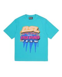 T-shirt Diesel Bambini e ragazzi Turchese