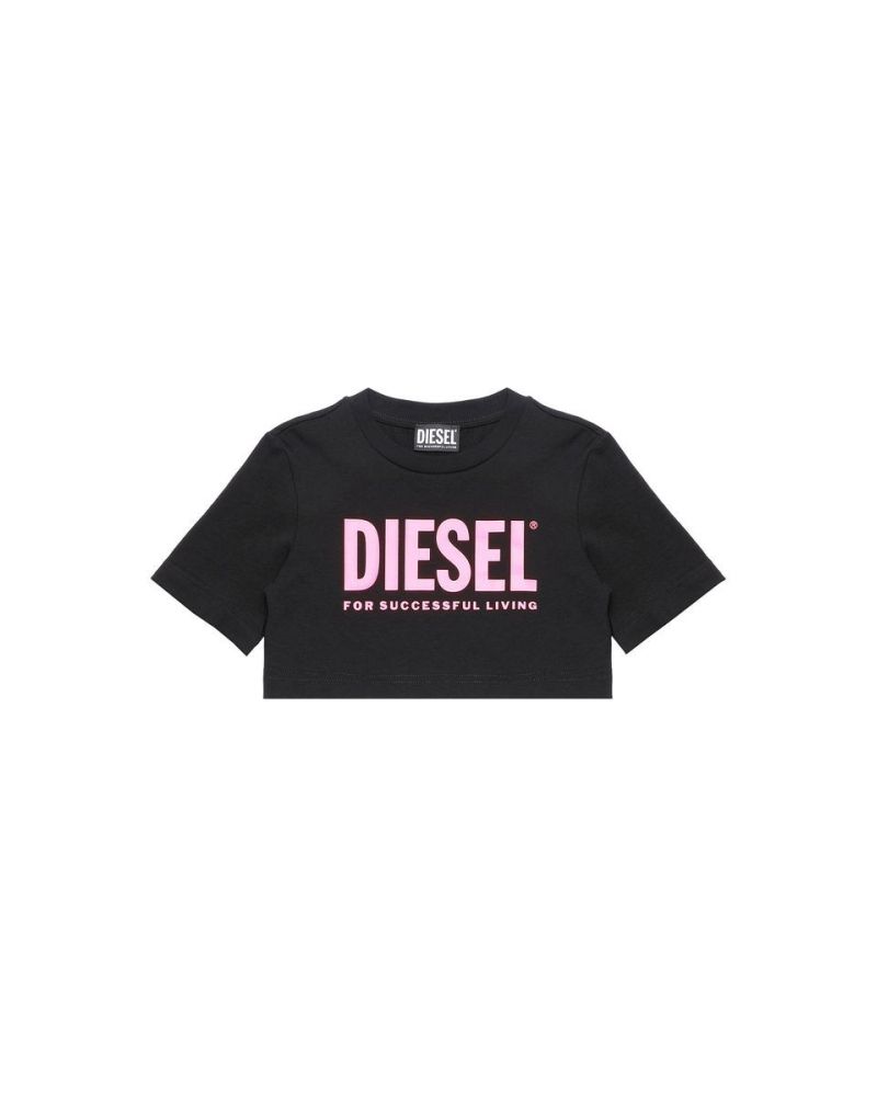 T-shirt Diesel Bambine e ragazze Nero - Primavera/Estate