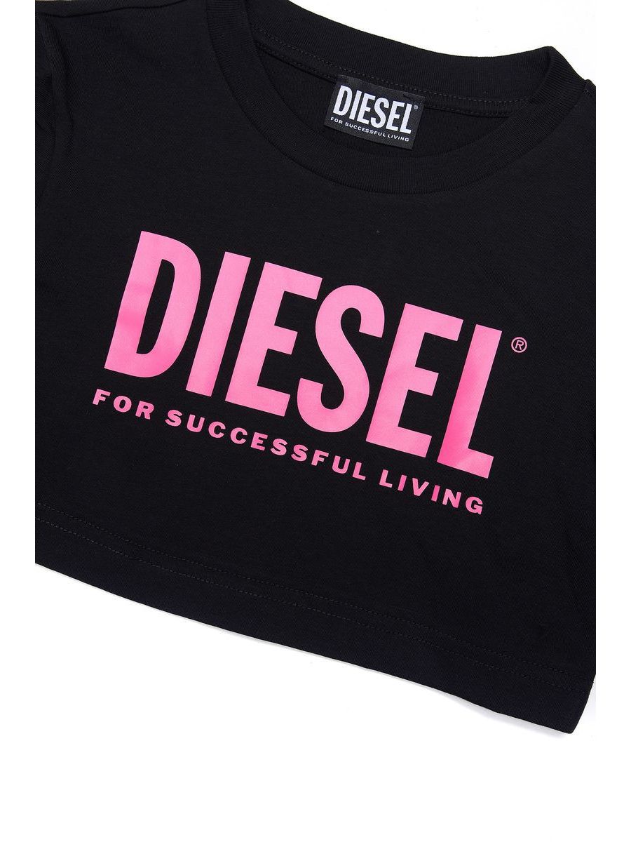 T-shirt Diesel Bambine e ragazze Nero - Primavera/Estate