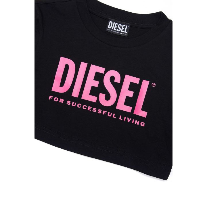 T-shirt Diesel Bambine e ragazze Nero - Primavera/Estate