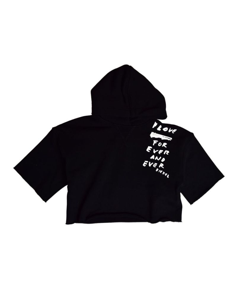 T-shirt Diesel Bambine e ragazze Nero