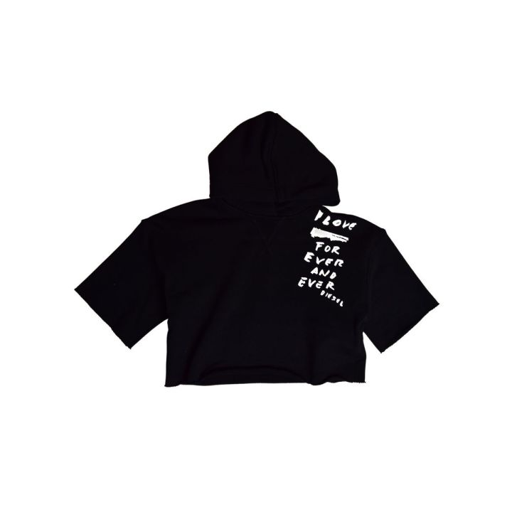 T-shirt Diesel Bambine e ragazze Nero
