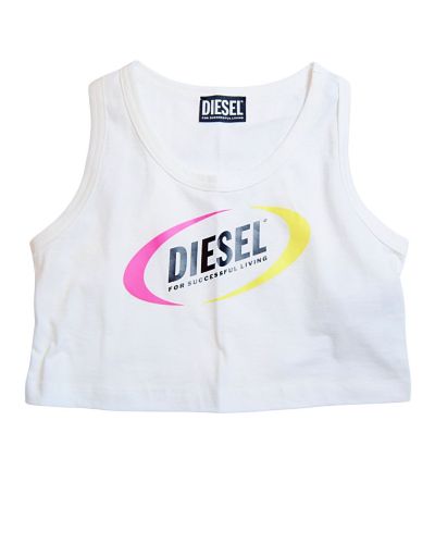 T-shirt Diesel Bambine e ragazze Bianco