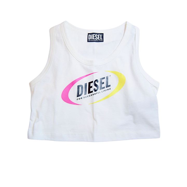 T-shirt Diesel Bambine e ragazze Bianco
