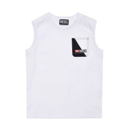 T-shirt Diesel Bambini e ragazzi Bianco