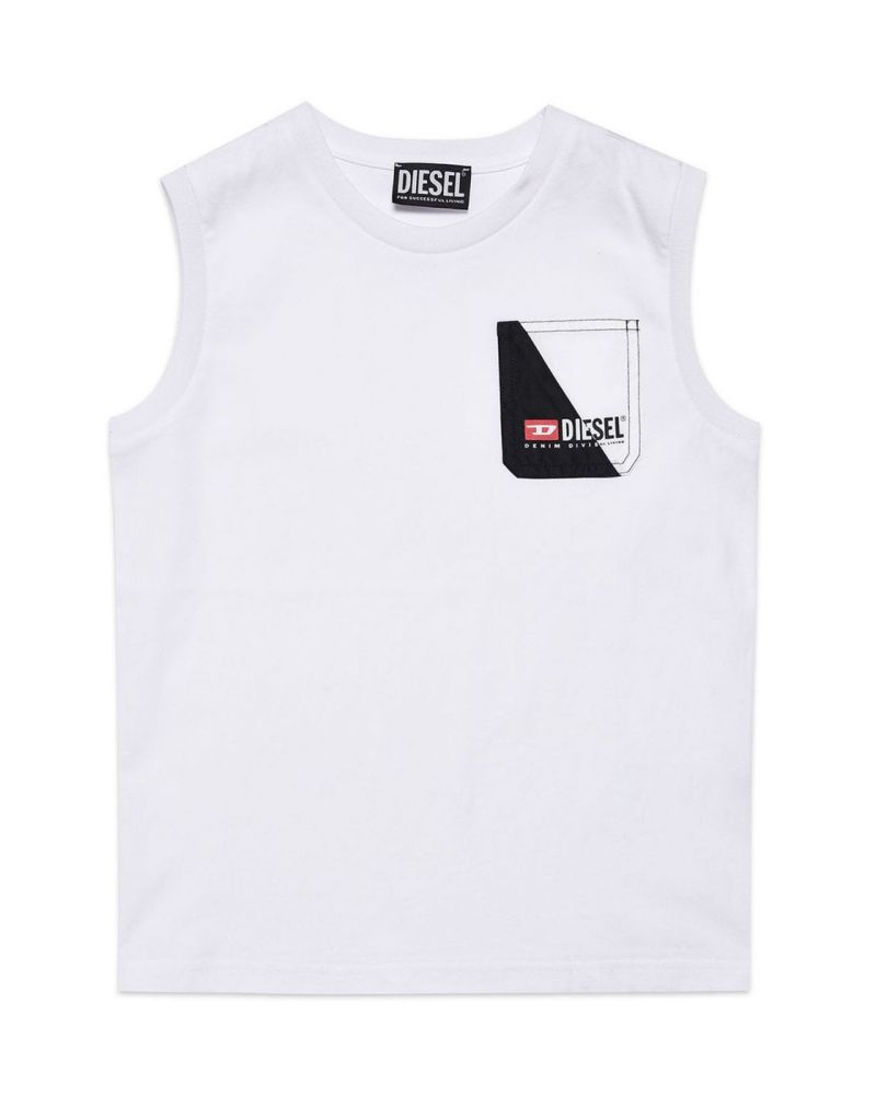 T-shirt Diesel Bambini e ragazzi Bianco