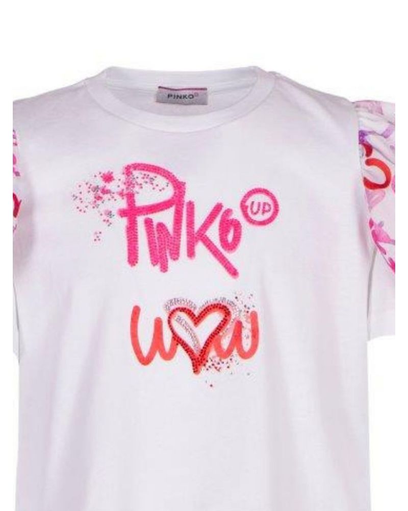 T-shirt Pinko Bambine e ragazze Bianco - Primavera/Estate