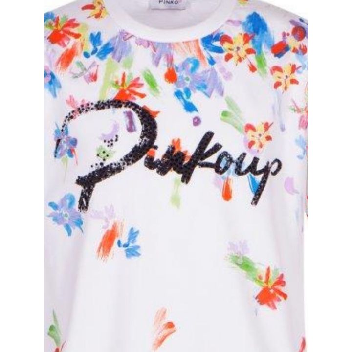 T-shirt Pinko Bianco Bambine E Ragazze | Tamaiti