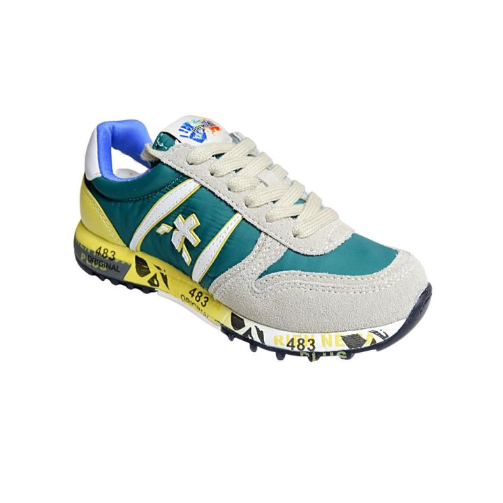 Sneakers Premiata Verde Bambini E Ragazzi | Tamaiti