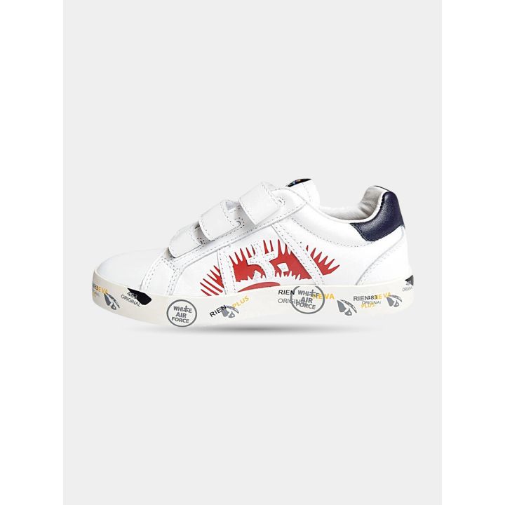 Sneakers Premiata bianche a strappo, lato interno