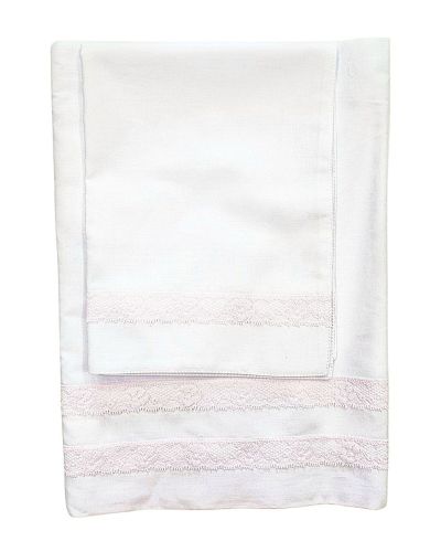 Aletta - Coperta da viaggio - Bimba - RA2501LEN-10-PANNA-ROSA