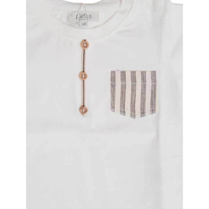 T-shirt Aletta Bianco Bimbo | Tamaiti